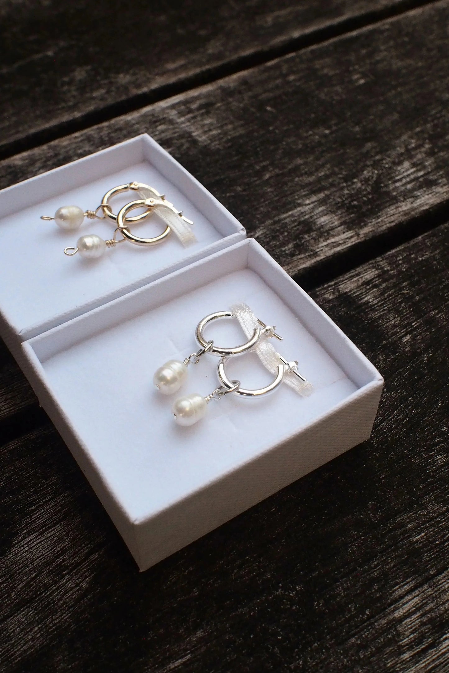 Classic Freshwater Pearl Hoops